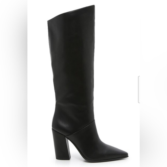 JLO Women’s Black Faux Leather Boots - Picture 2 of 8
